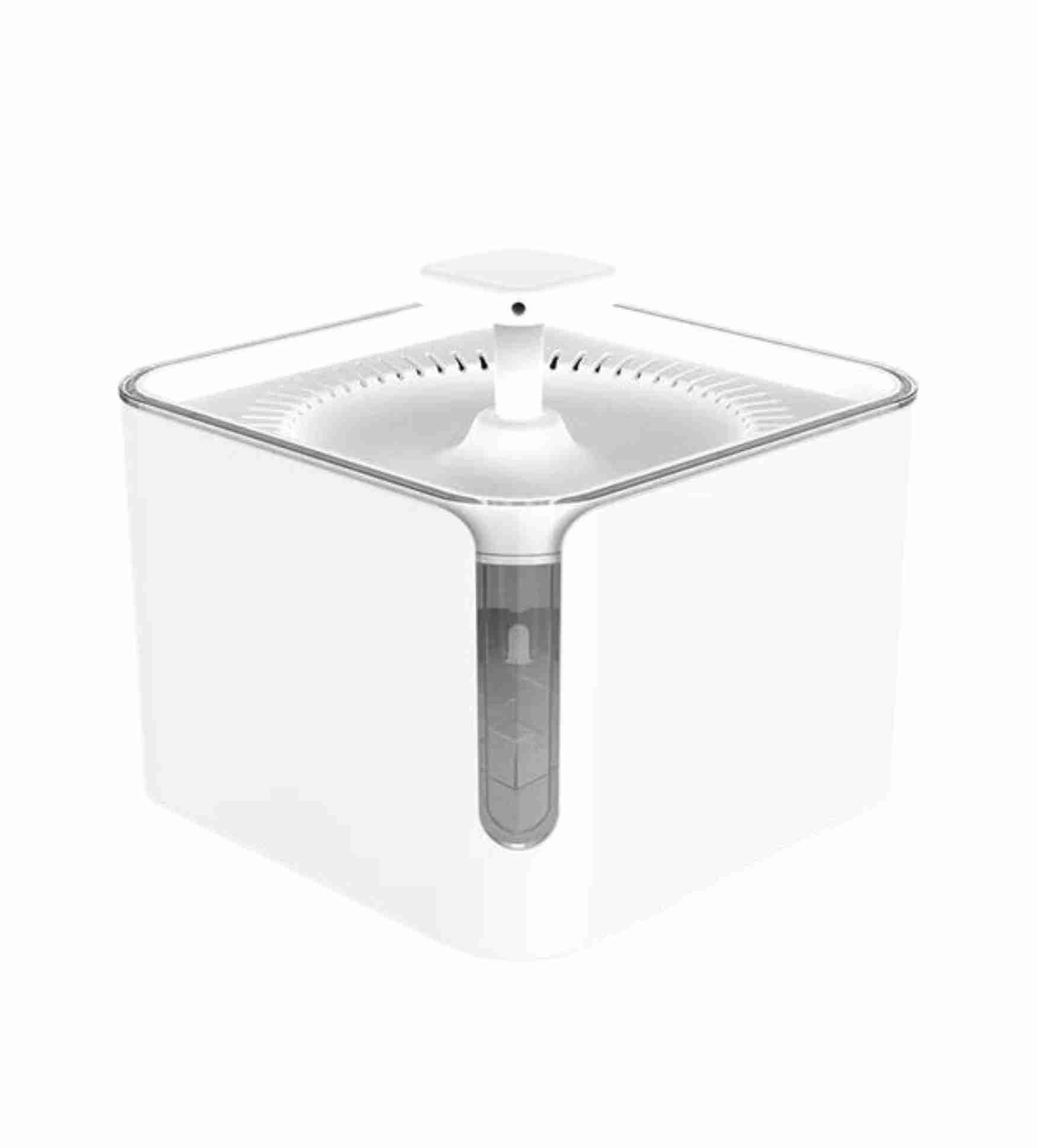 Pet Water Fountain Silent Drinking Dispenser - White