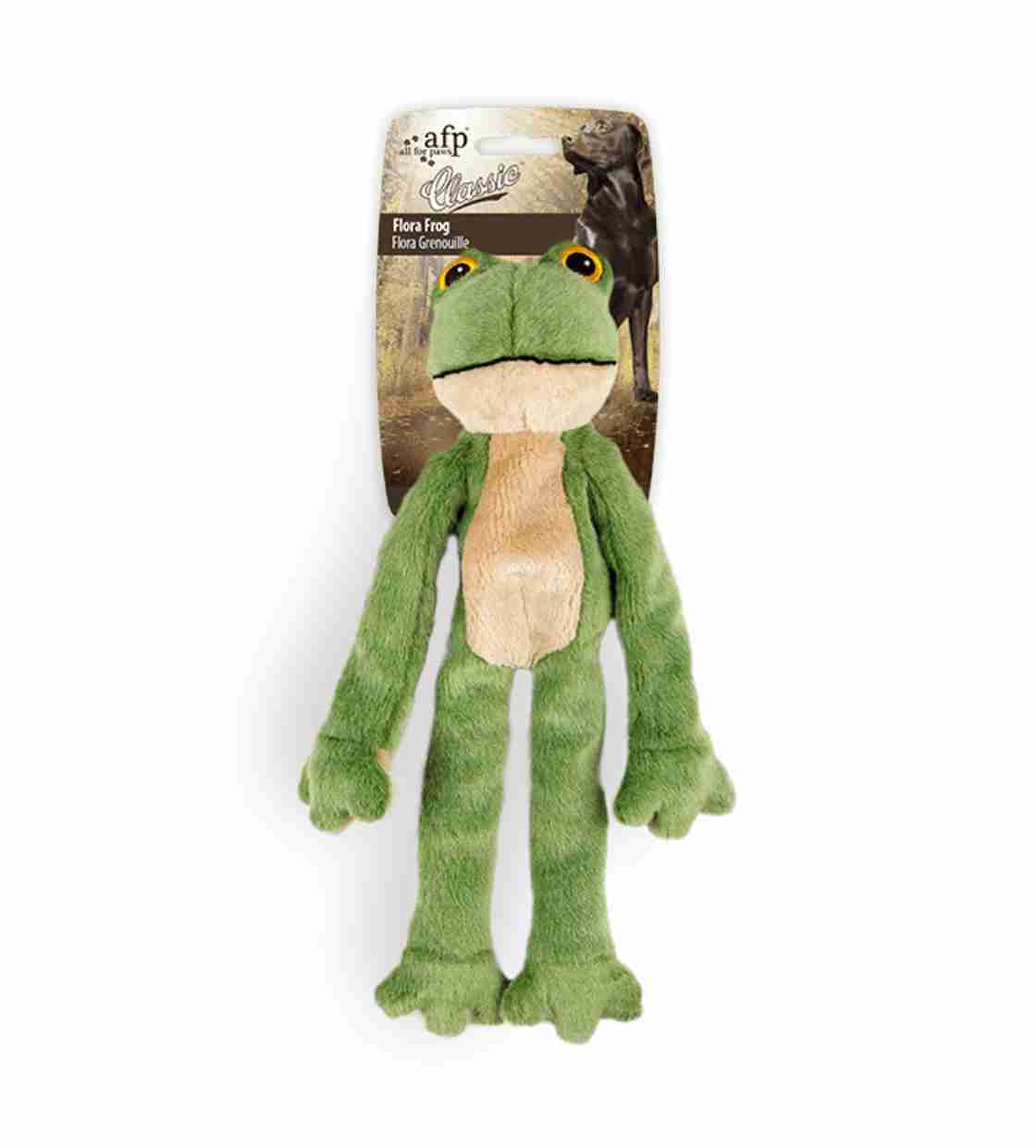 All For Paws Flora Frog, Dog Toy