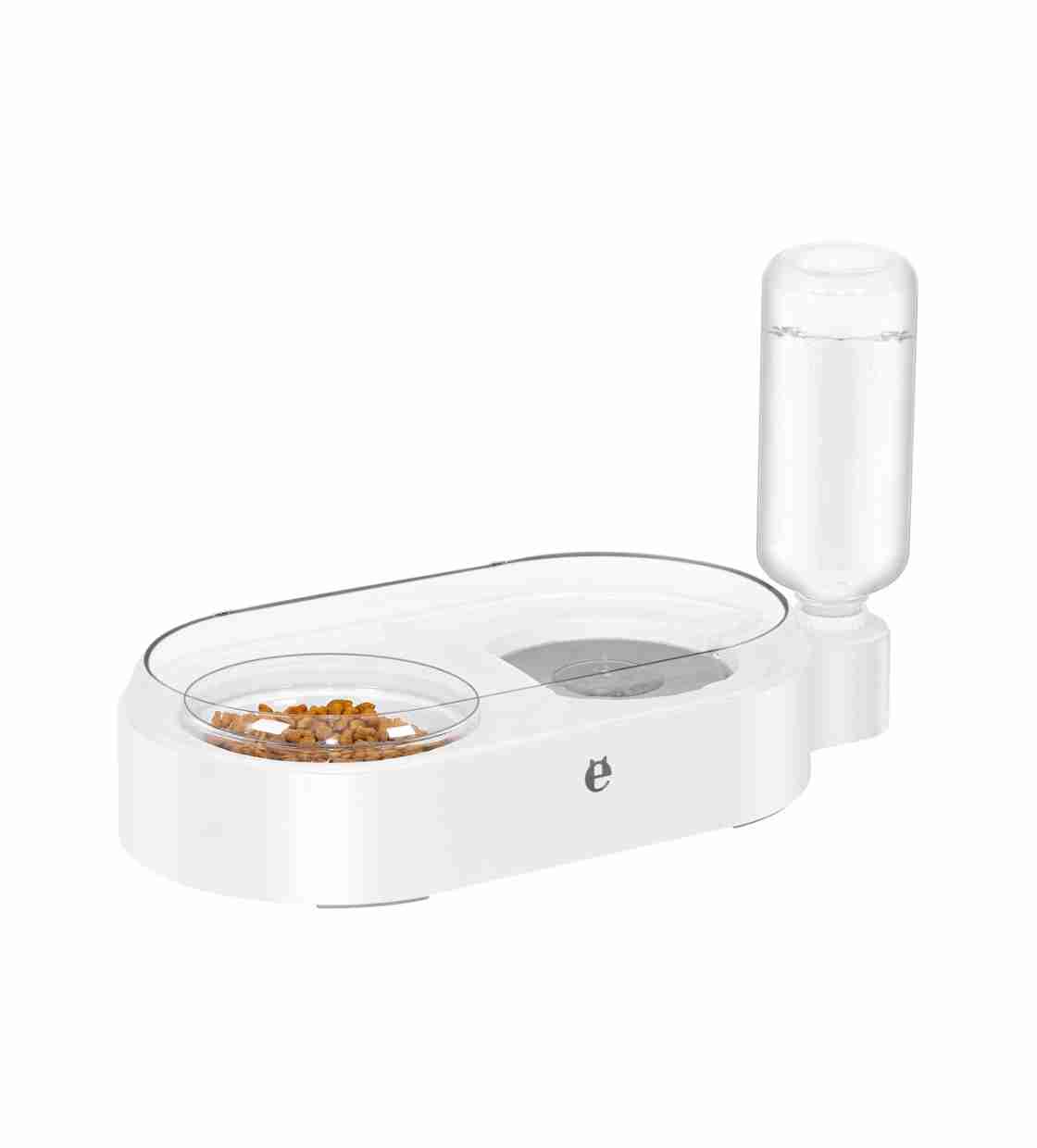 Els Pet Automatic Water Dispenser, Double Bowls, Cat & Dog - White