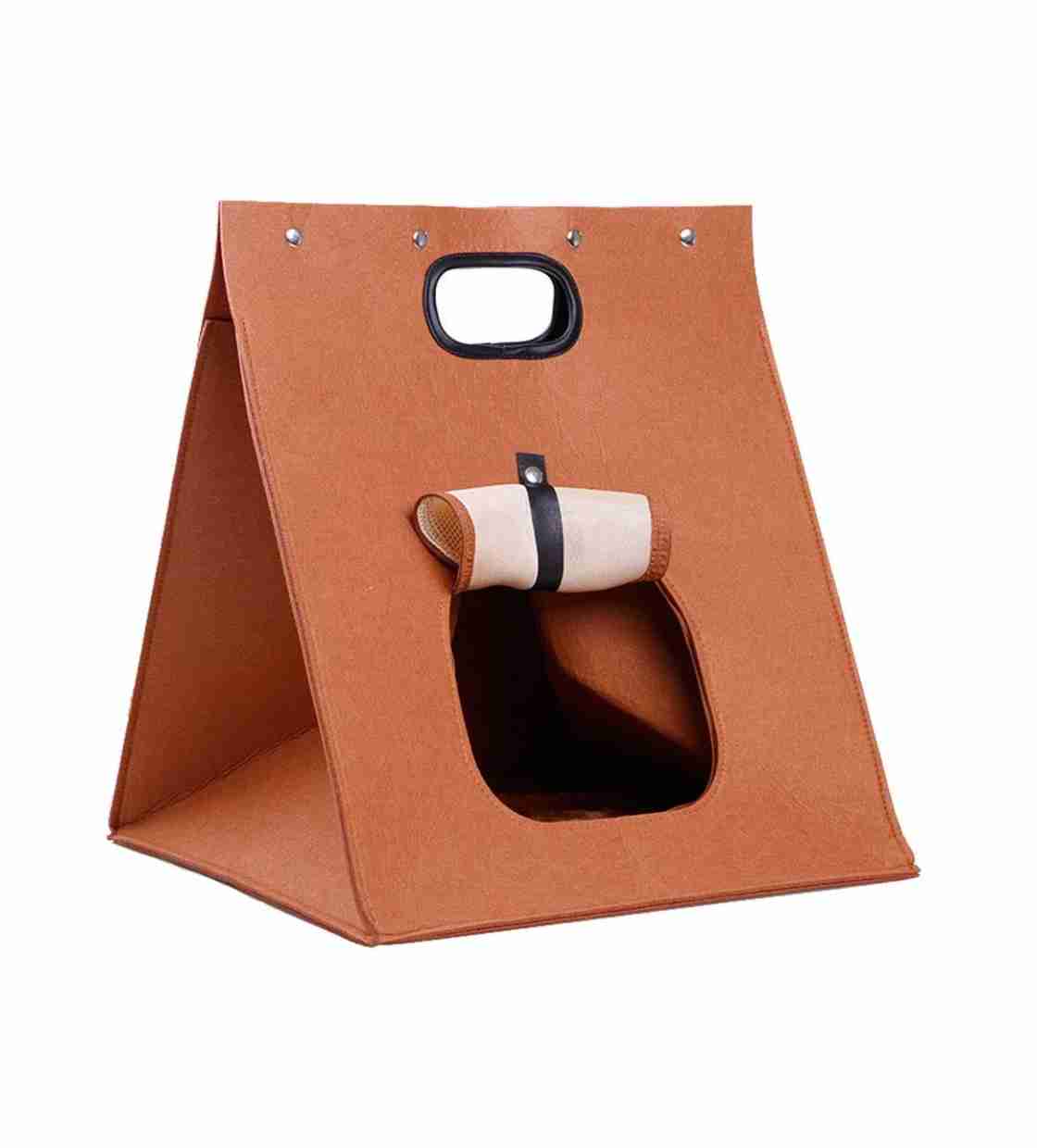 Mumoo Bear Convenient Portable Cat Carrier Creative Bag - Brown