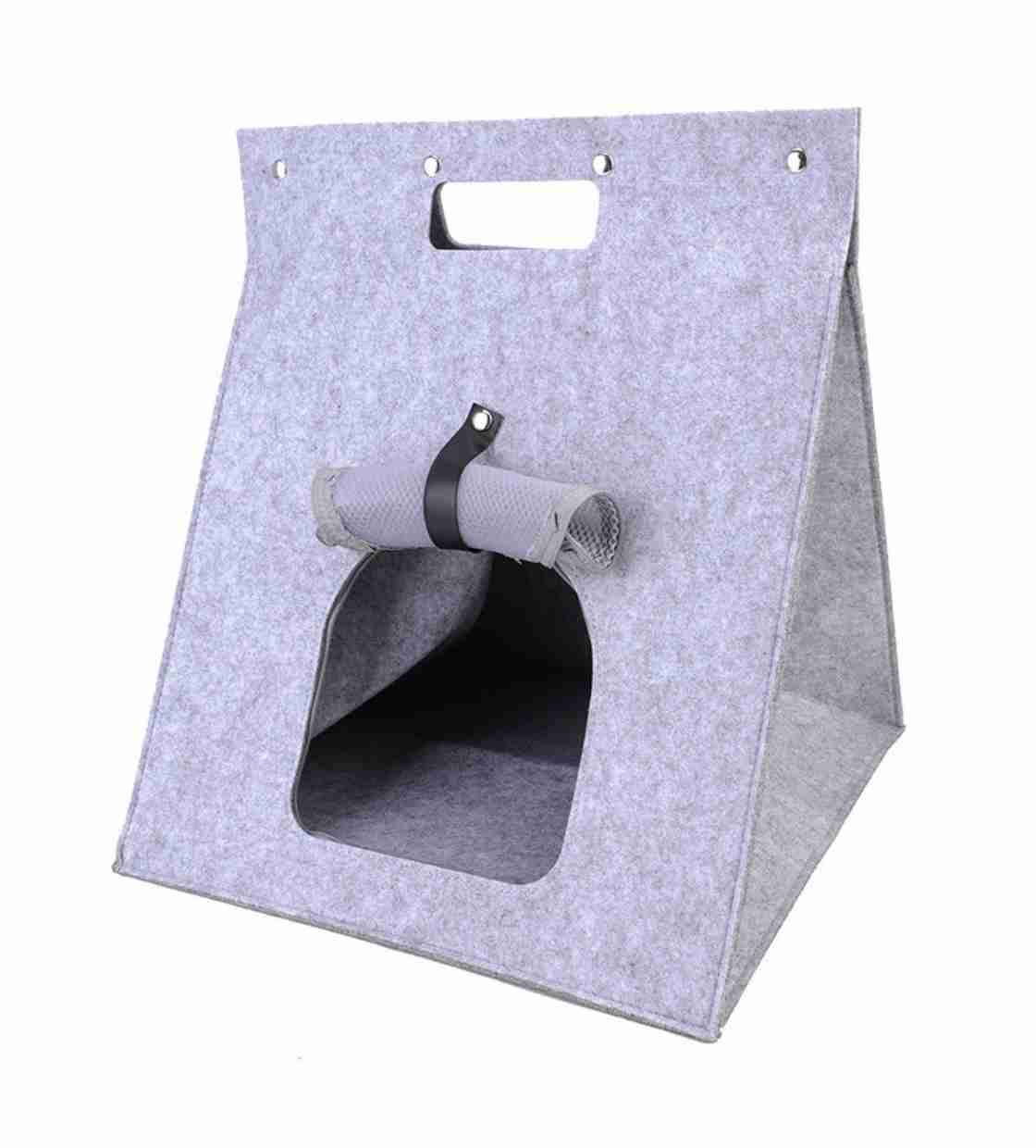 Mumoo Bear Convenient Portable Cat Carrier Creative Bag - Grey