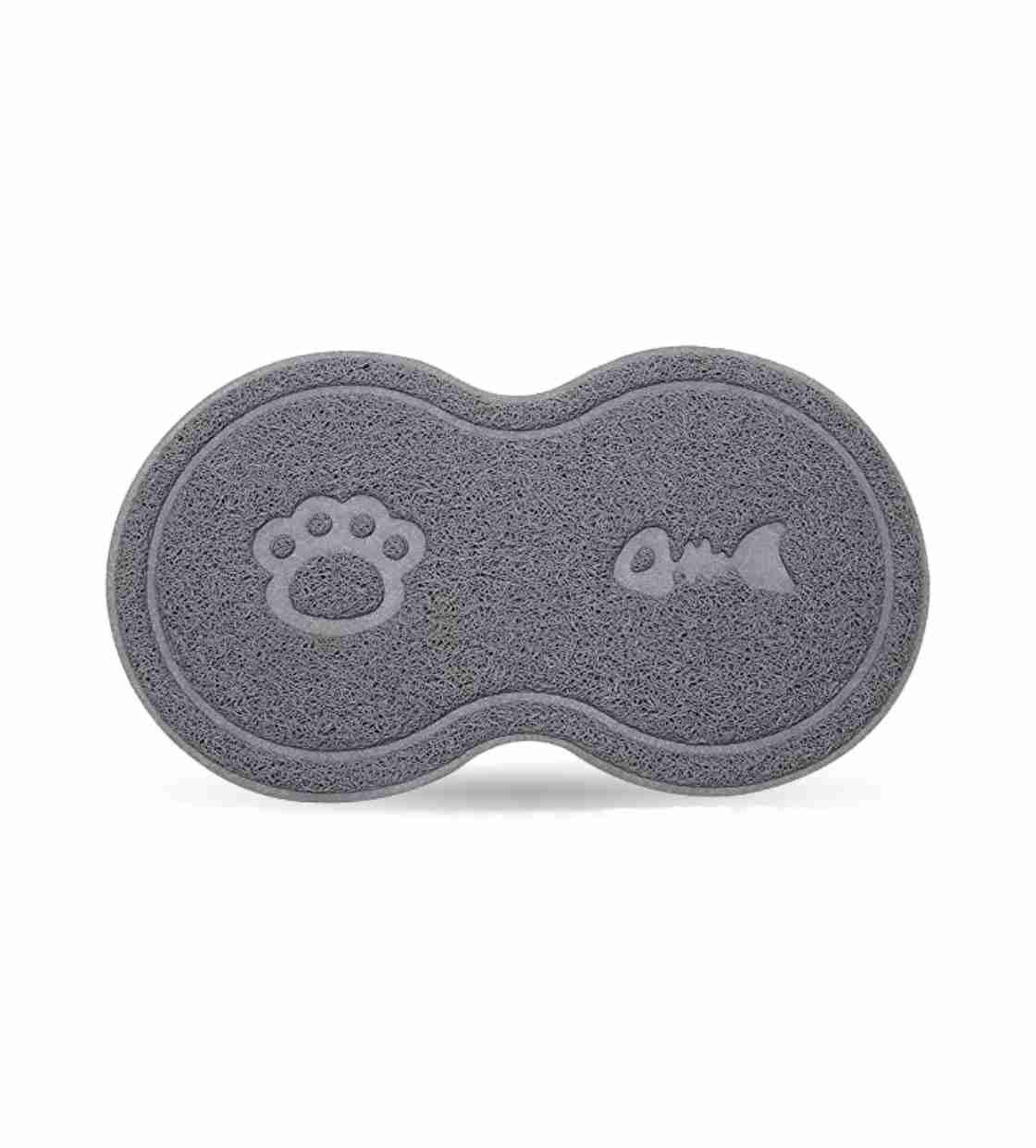 All For Pets Food Bowl Mat - Grey