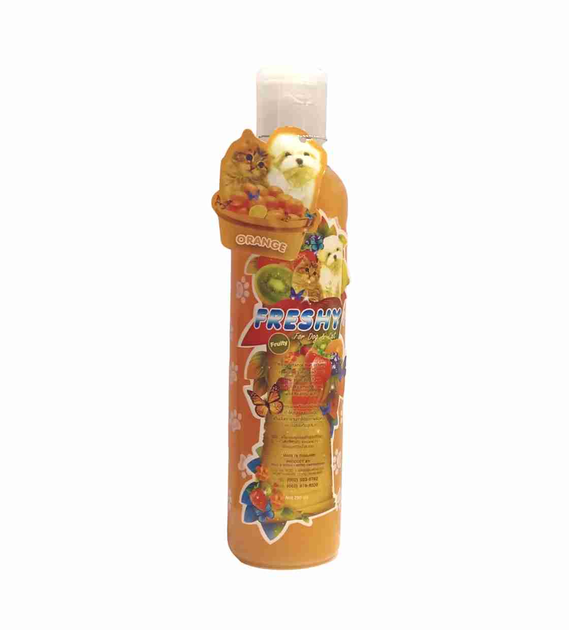 Freshy Orange Refreshing Shampoo for Cats & Dogs, 250 ml