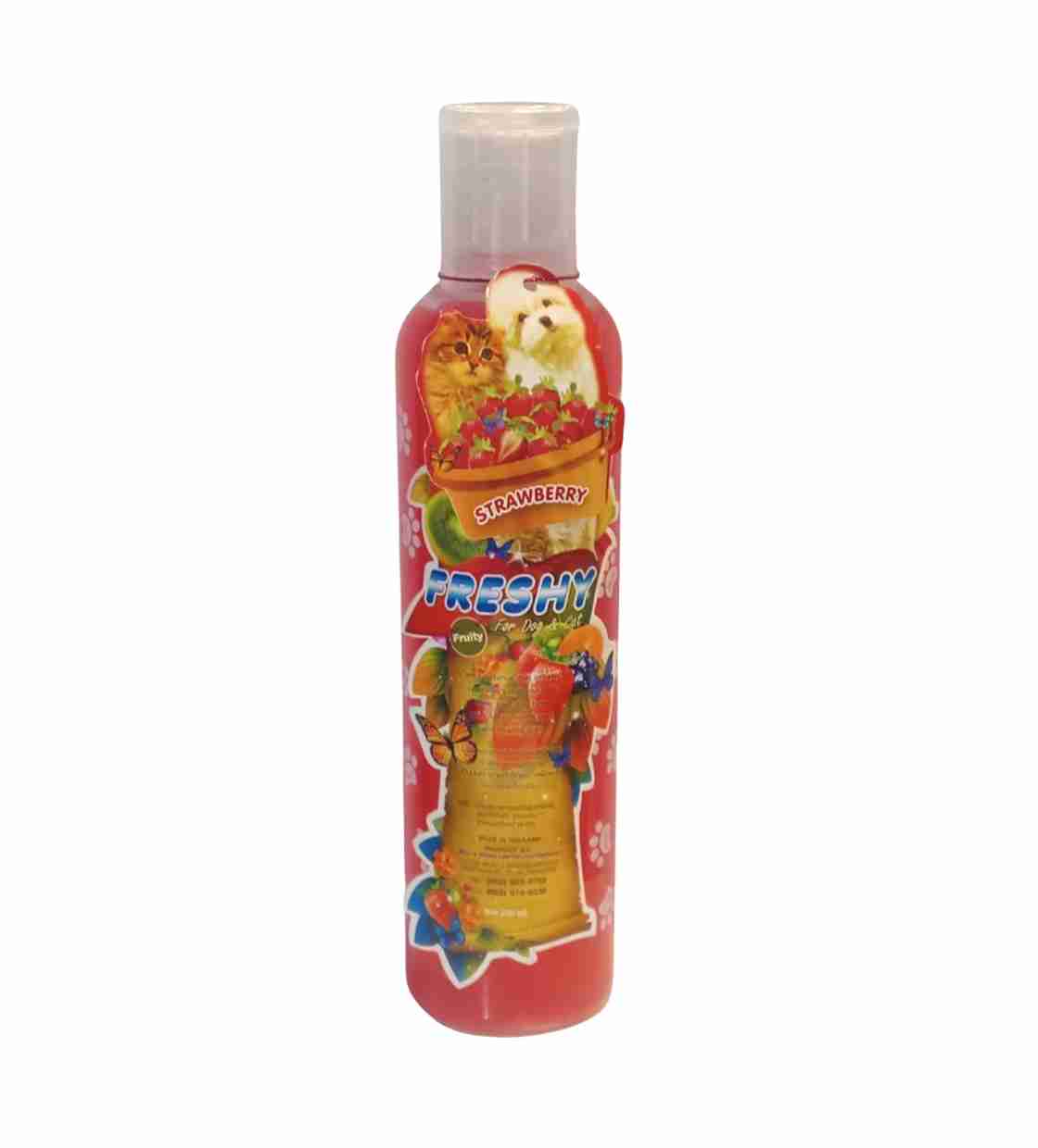 Freshy Strawberry Refreshing Shampoo for Cats & Dogs, 250 ml
