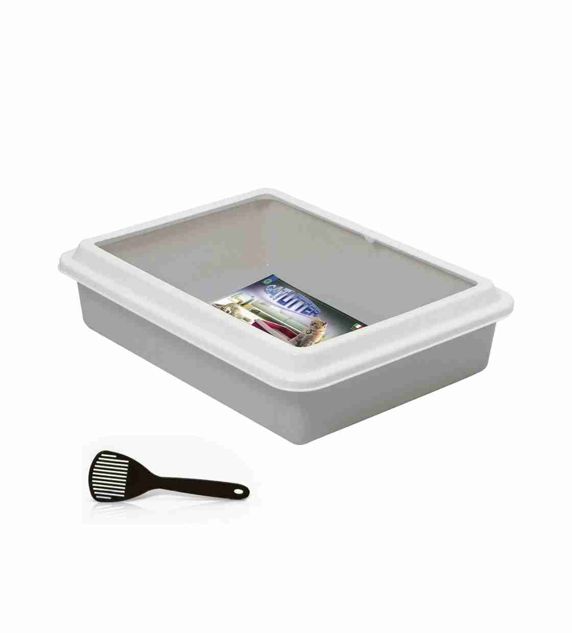 Georplast Max Litter Tray with Scoop - Grey