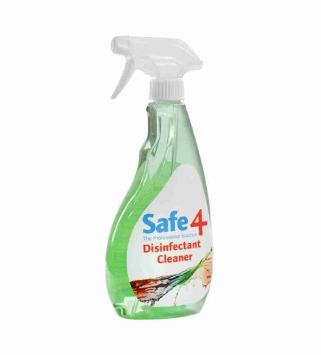 Safe 4 Disinfectant Cleaner, Diluted Spray, Apple - 500 ml