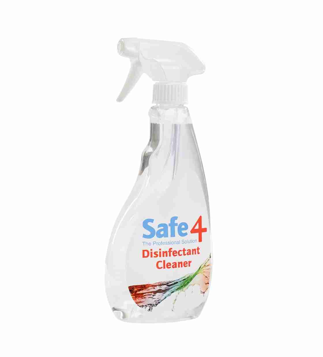 Safe 4 Disinfectant Cleaner, Diluted Spray, Clear - 500 ml