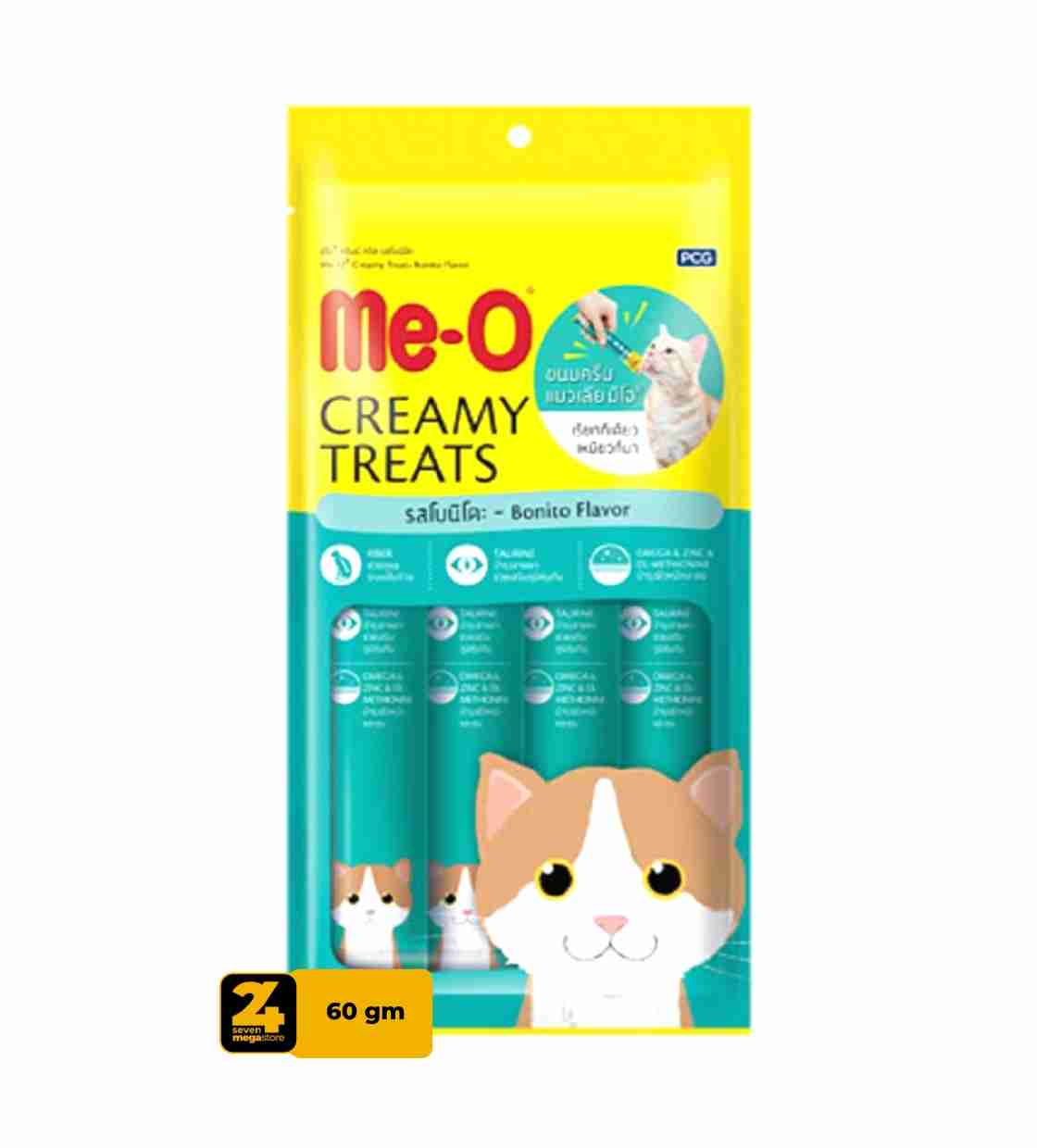 Me-O Creamy Bonito Cat Treats 60 gm