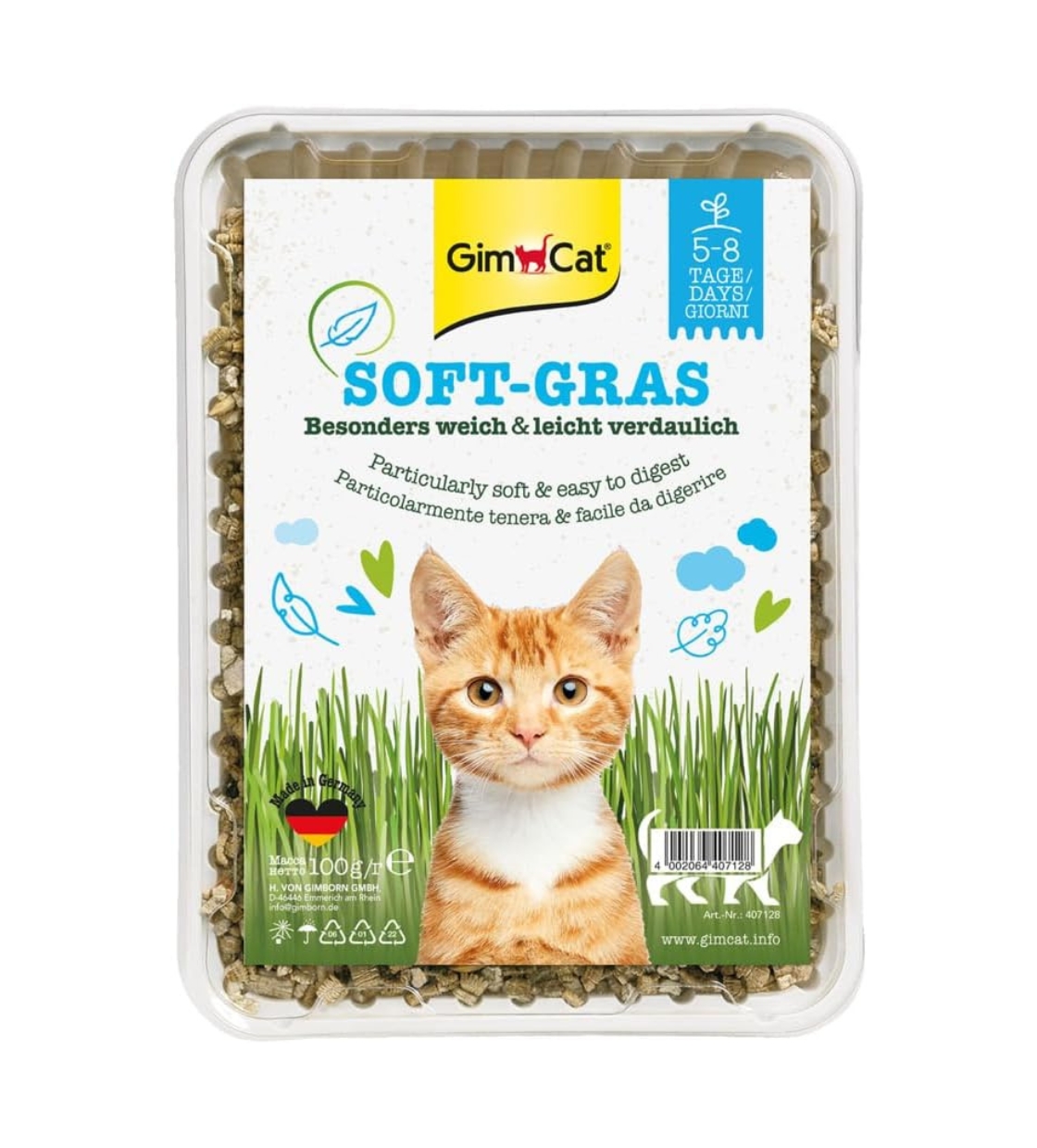 Gimcat Soft Gras Seeds Cat Treats 100 gm