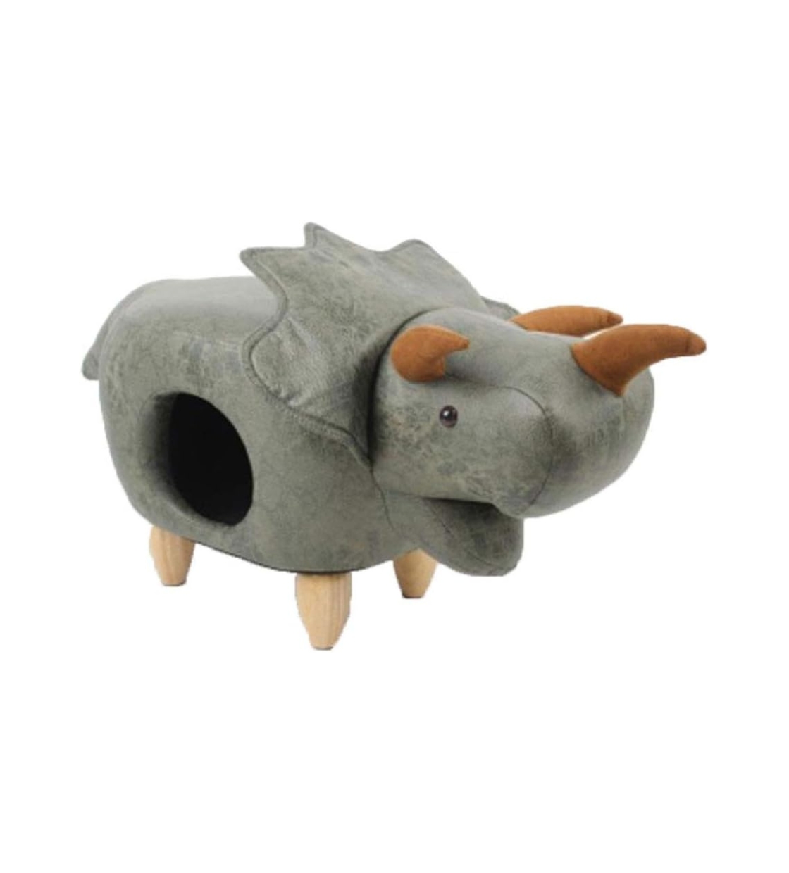 All For Pets Dinosaur Pet House - Gray