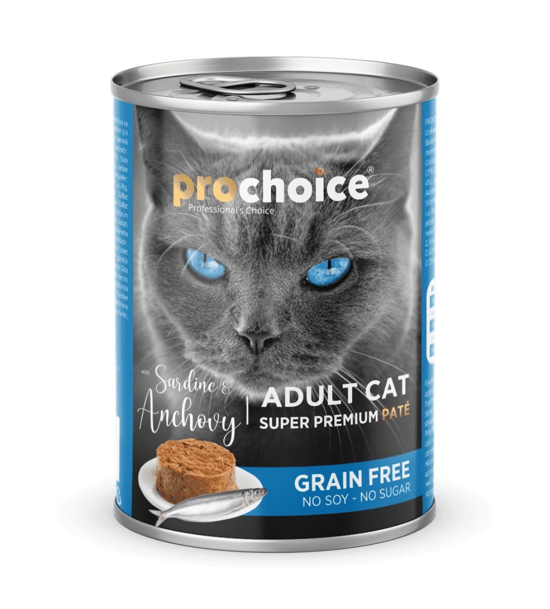 Prochoice Sardine Anchovy Pate, Cat  Wet Food 400 gm