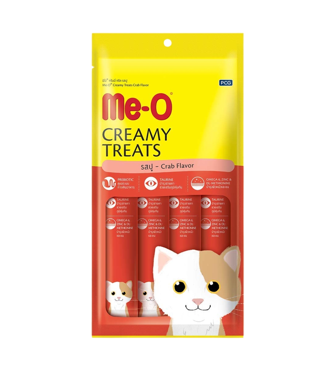 Me-O Creamy Crab Cat Treats 60 gm
