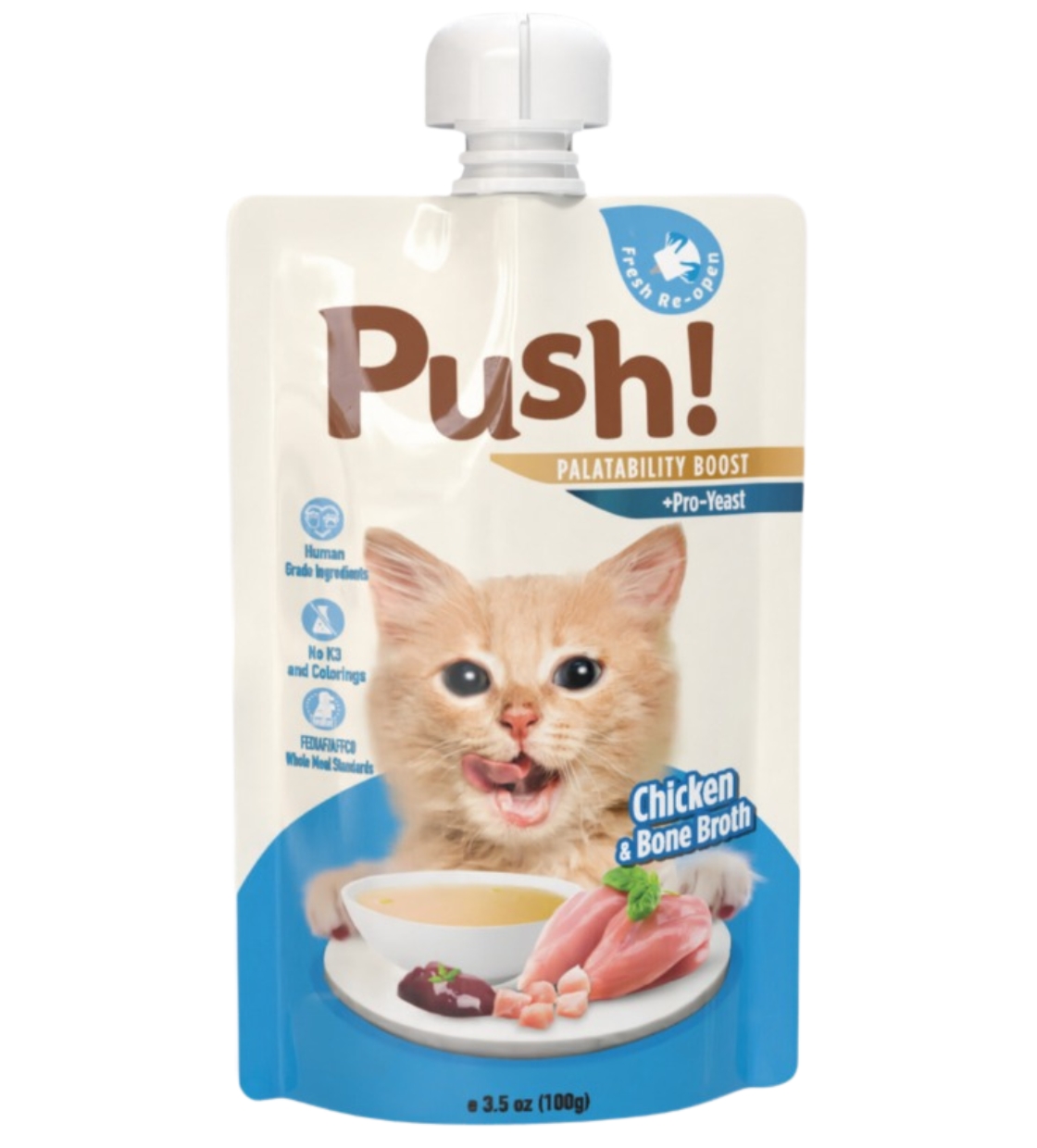 Push! Chicken with Bone Broth Cat Wet Food 100 gm