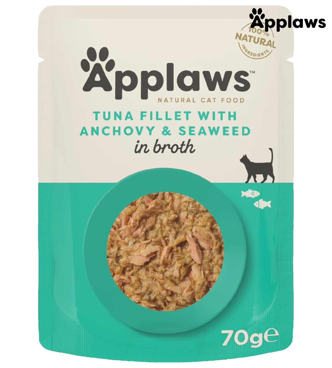 Applaws Tuna Fillet with Anchovy & Seaweed Cat Wet Food 70 gm