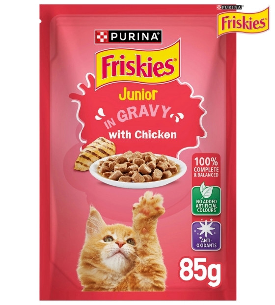 Friskies Chicken Chunks in Gravy Kitten Wet Food 85 gm