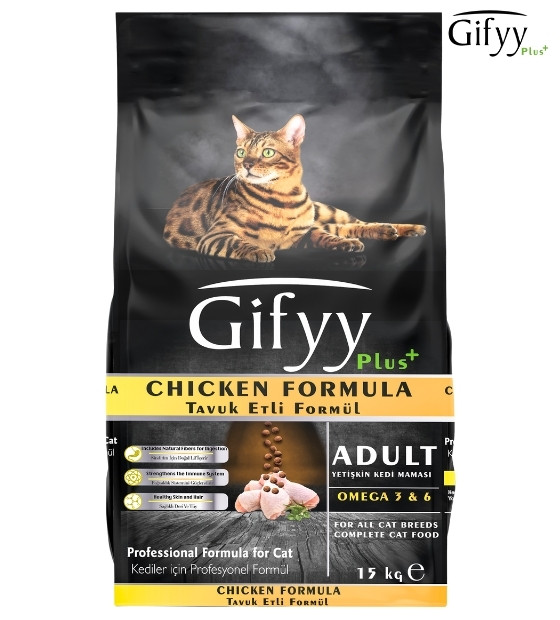Gifyy Plus Chicken Cat Dry Food 15 kg