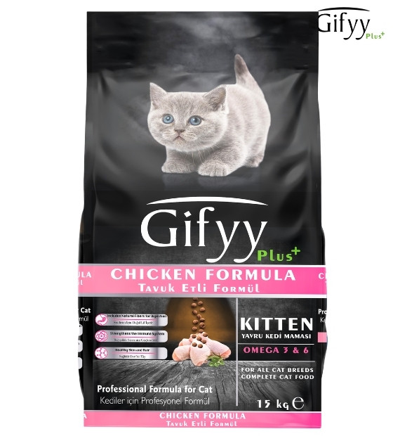 Gifyy Plus Chicken Kitten Dry Food 15 kg