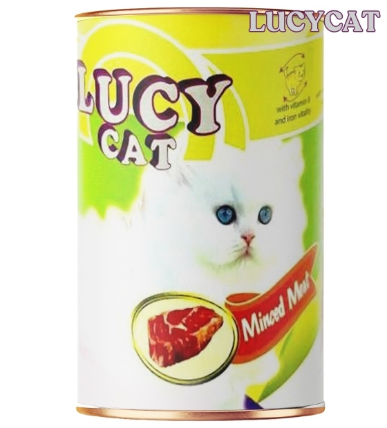 Lucy Cat Minced Meat Cat Wet Food 375 gm