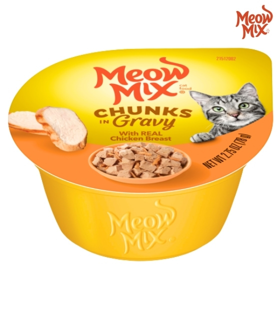 Meow Mix Chicken Breast Chunks in Gravy Cat Wet Food 78 gm