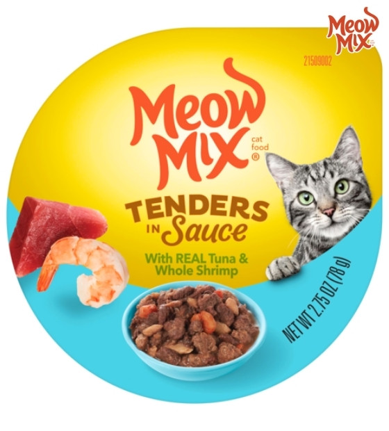 Meow Mix Tenders Tuna and Shrimp in Sauce Cat Wet Food 78 gm