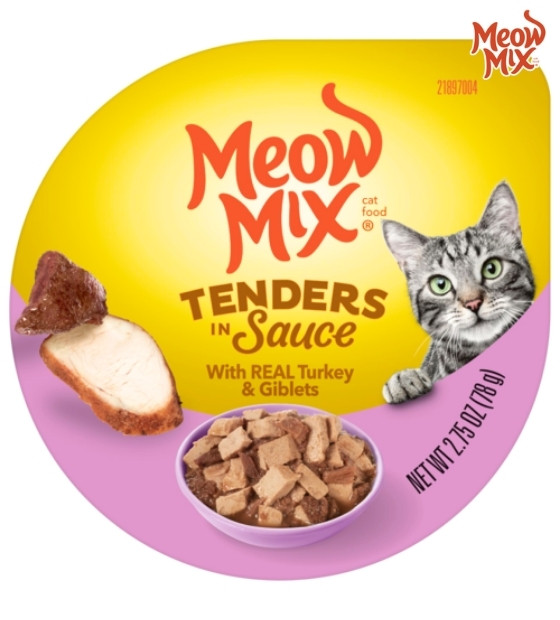 Meow Mix Tenders Turkey and Giblets in Sauce Cat Wet Food 78 gm