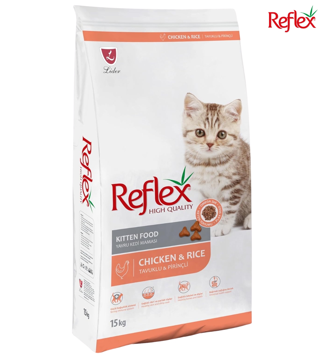 Reflex Chicken with Rice Kitten Dry Food 15 kg