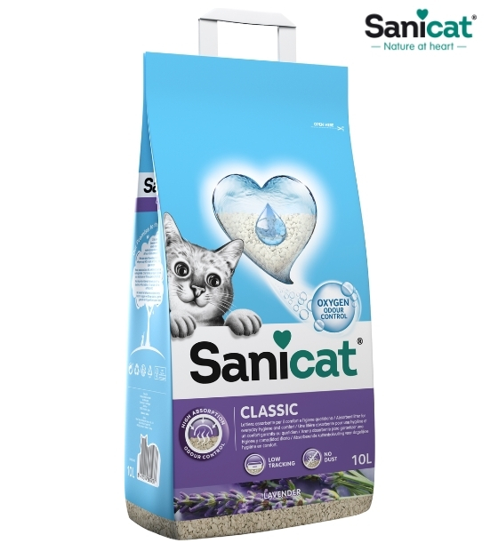 Sanicat Classic Lavender Non-Clumping Cat Litter 10 L