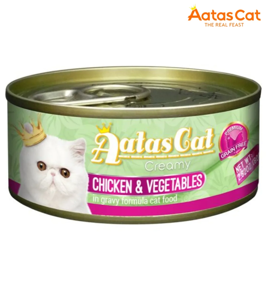 Aatas Cat Chicken & Vegetables in Gravy Cat Wet Food 80 gm