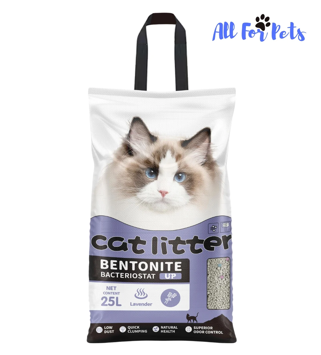 All For Pets Lavender Clumping Cat Litter 25 L