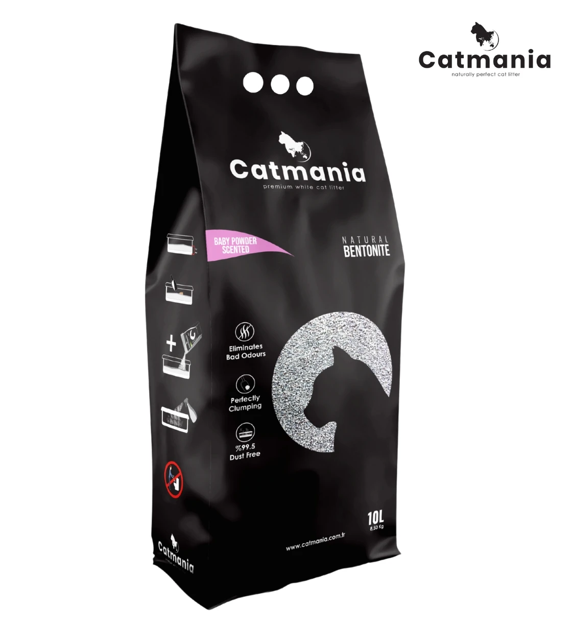 Catmania Baby Powder Clumping Cat Litter 10 L