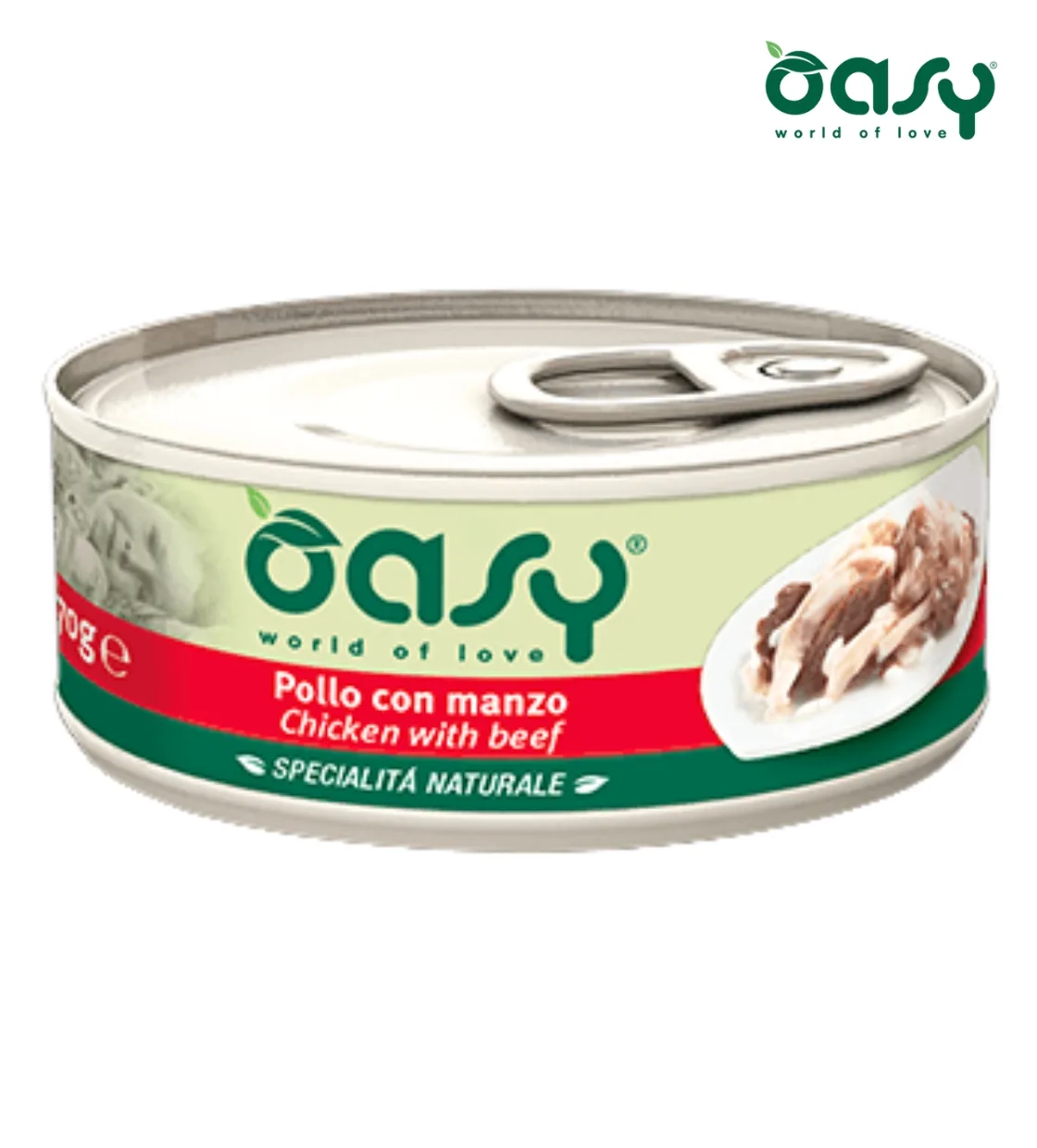 Oasy Chicken with Beef Cat Wet Food 70 gm
