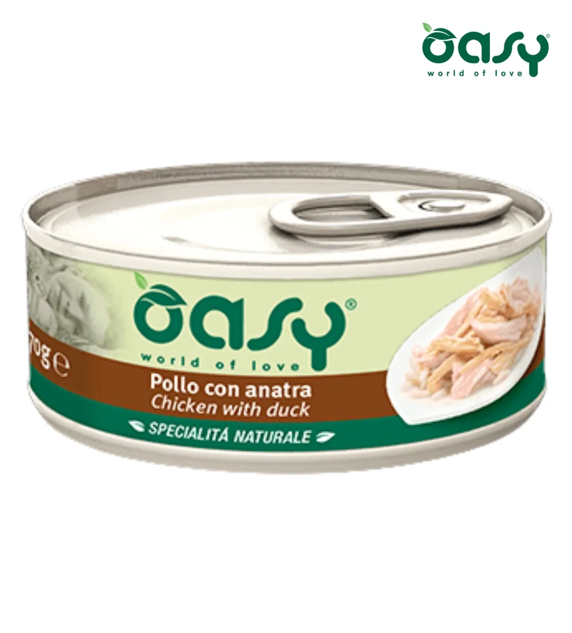 Oasy Chicken with Duck Cat Wet Food 70 gm