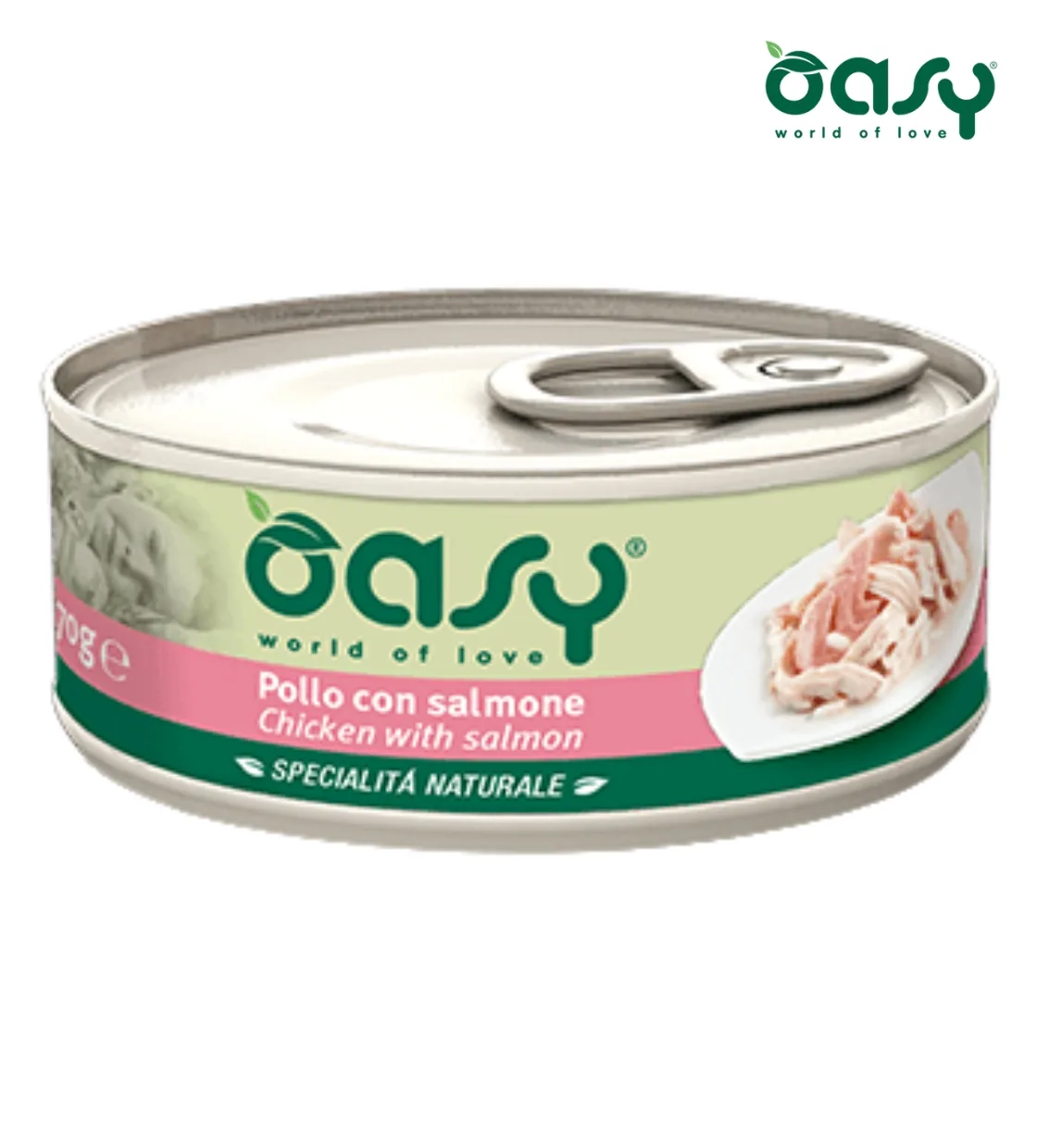 Oasy Chicken with Salmon Cat Wet Food 70 gm