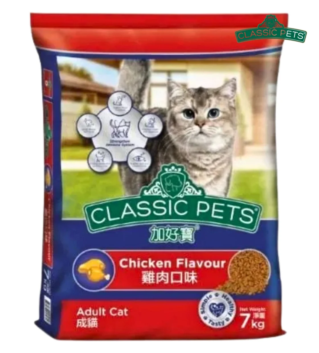 Classic Pets Chicken Flavour Cat Dry Food 7 kg