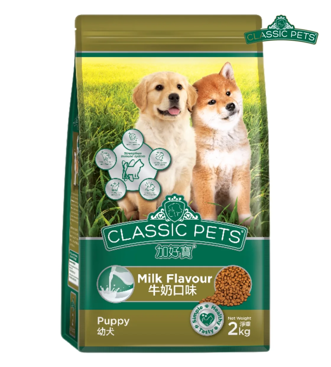 Classic Pets Milk Flavour Puppy Dry Food 2 kg