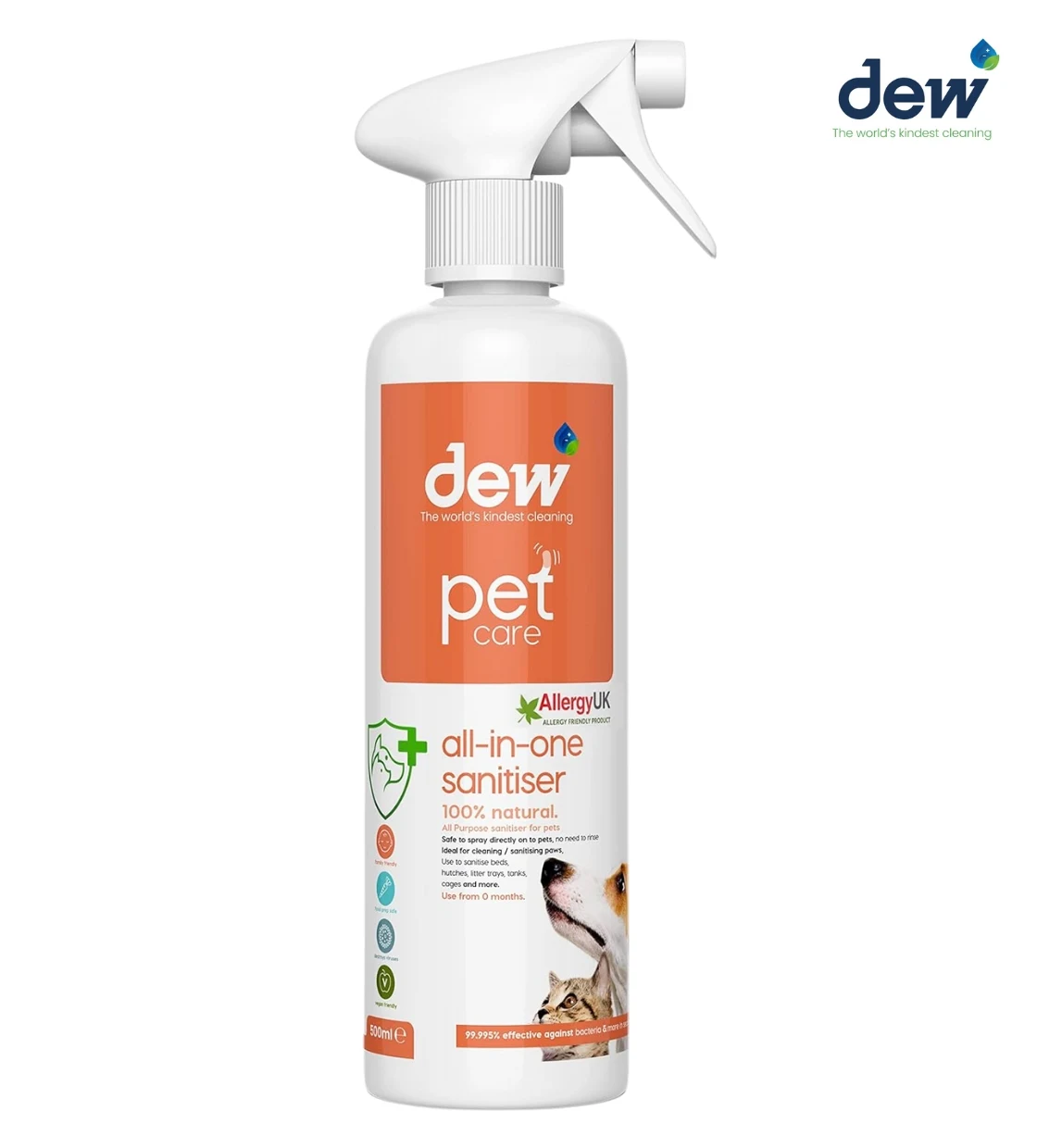 Dew Pet Care All-In-One Sanitiser Cats & Dogs 500 ml
