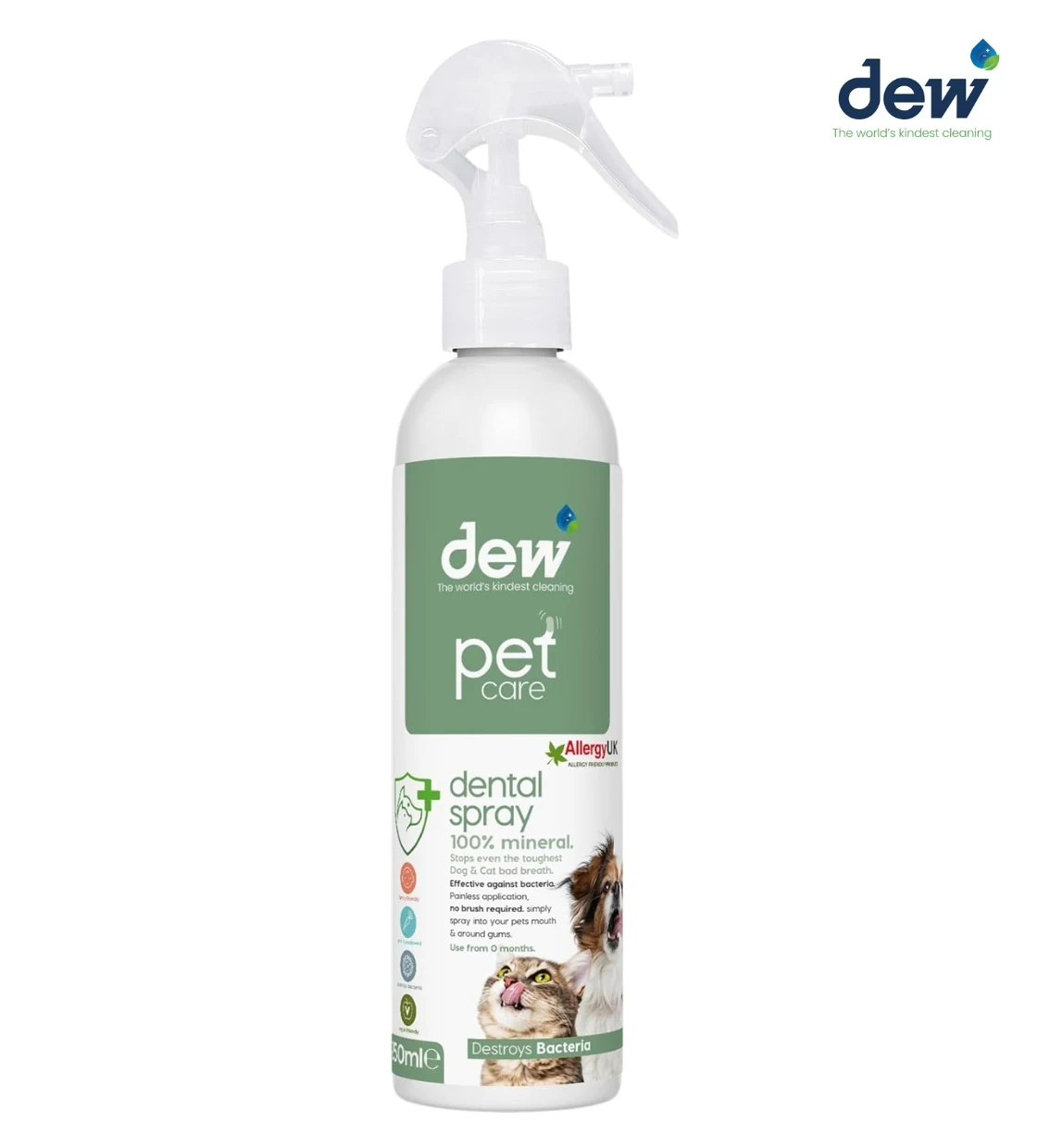 Dew Pet Care Dental Spray Cats & Dogs 250 ml