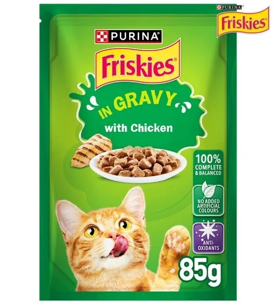 Friskies Chicken Chunks in Gravy Cat Wet Food 85 gm