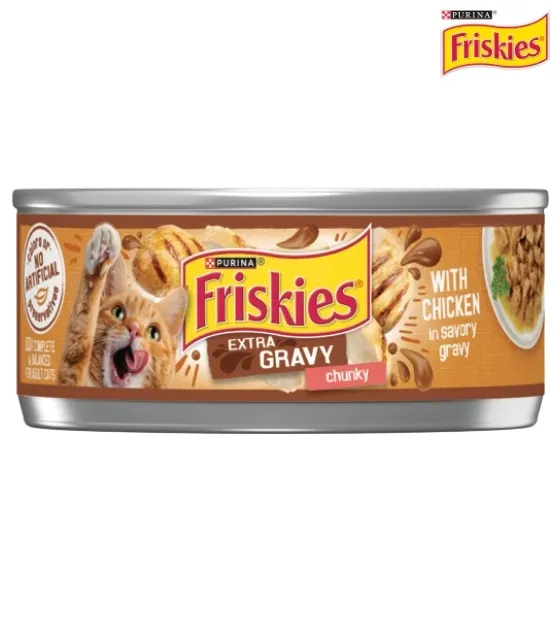 Friskies Chicken Extra Chunky in Gravy Cat Wet Food 156 gm