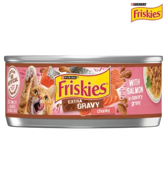 Friskies Salmon Extra Chunky in Gravy Cat Wet Food 156 gm