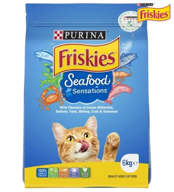 Friskies Seafood Sensations Cat Dry Food 6 kg
