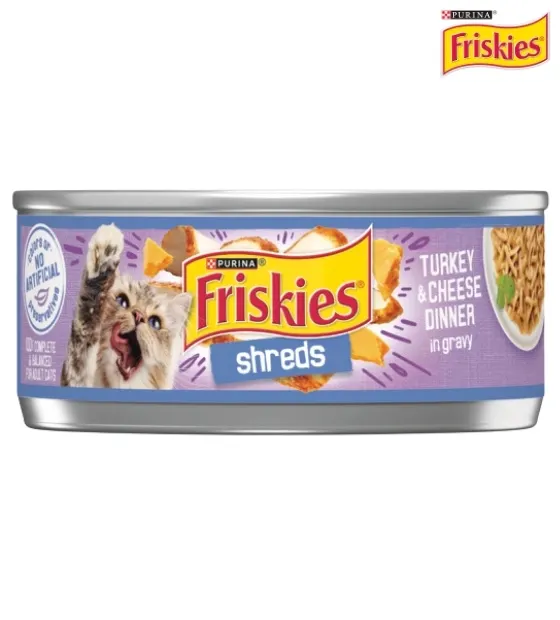 Friskies Turkey & Cheese Shreds in Gravy Cat Wet Food 156 gm