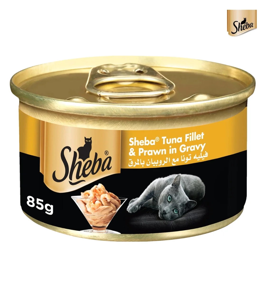 Sheba Tuna Fillet with Prawn in Gravy Cat Wet Food 85 gm