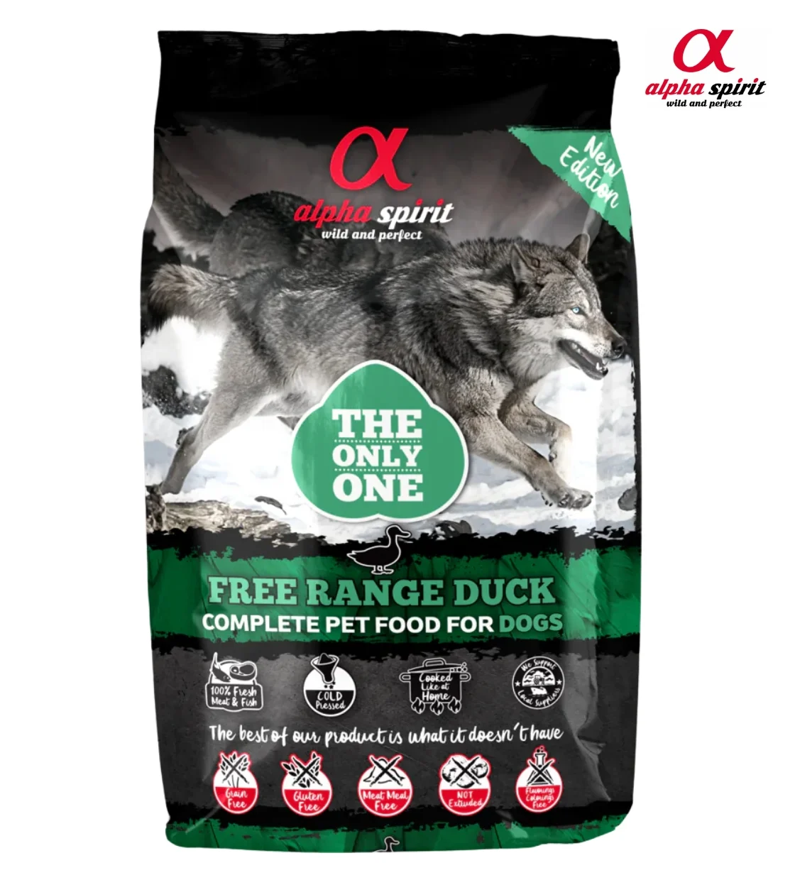 Alpha Spirit Duck Dog Dry Food 3 kg
