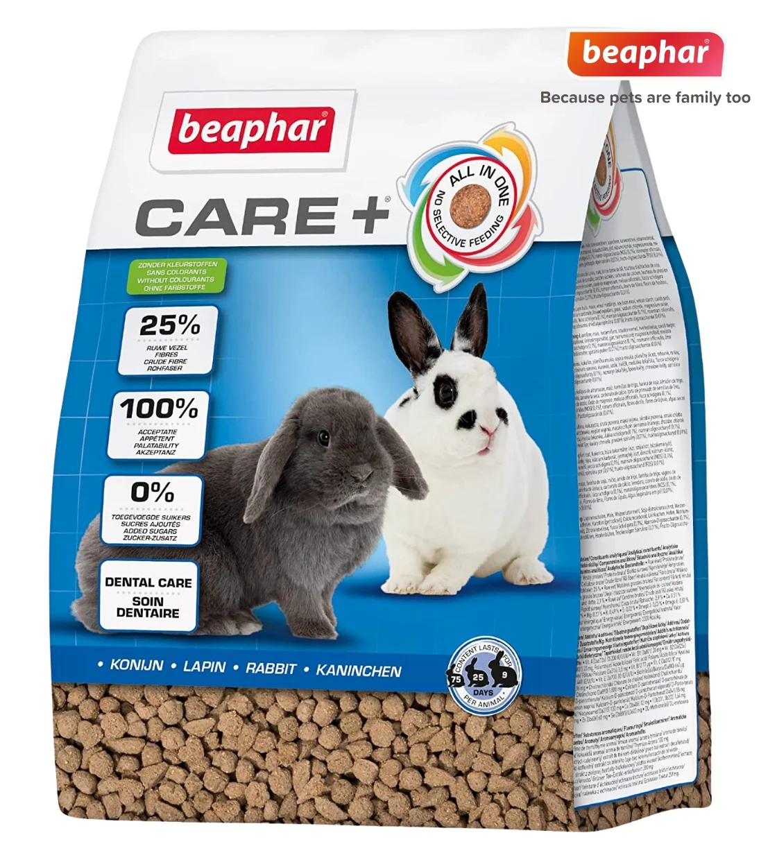 Beaphar Care+ Rabbit Dry Food 1.5 kg