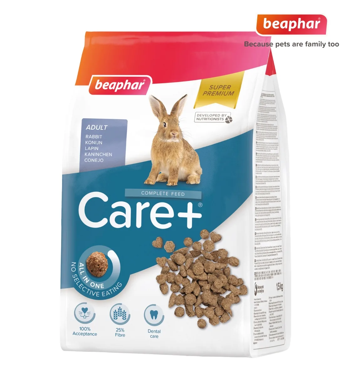 Beaphar Care+ Rabbit Dry Food 1.5 kg
