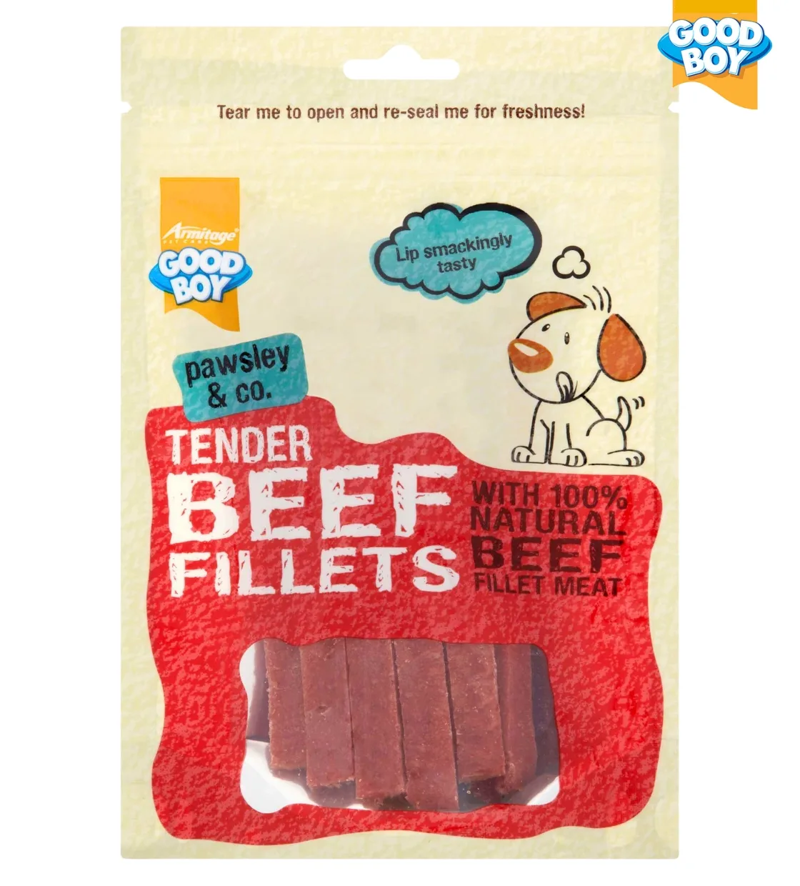 Good Boy Beef Fillets Tender Dog Treats 90 gm
