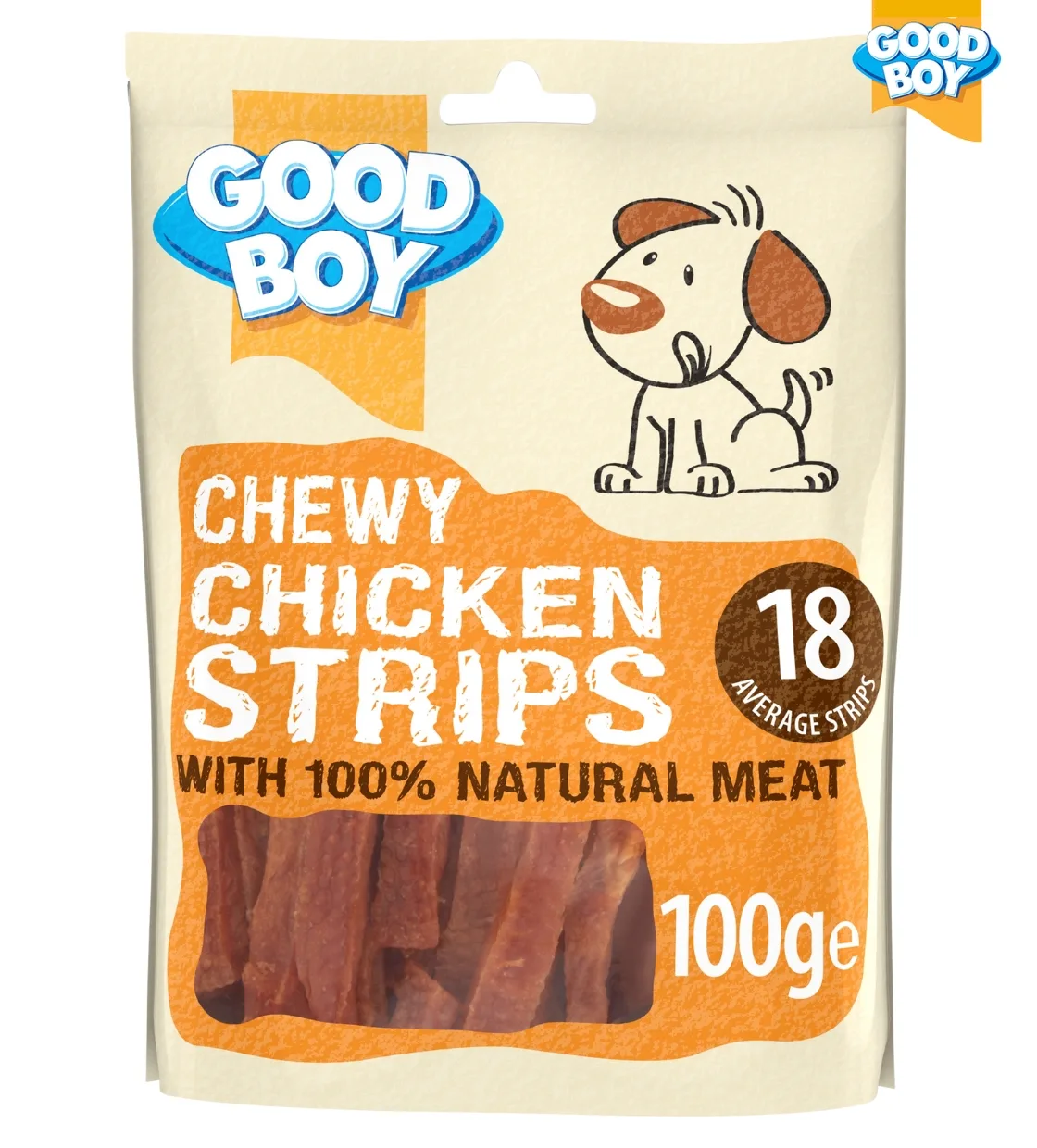 Good Boy Chicken Strips Chewy Dog Treats 100 gm