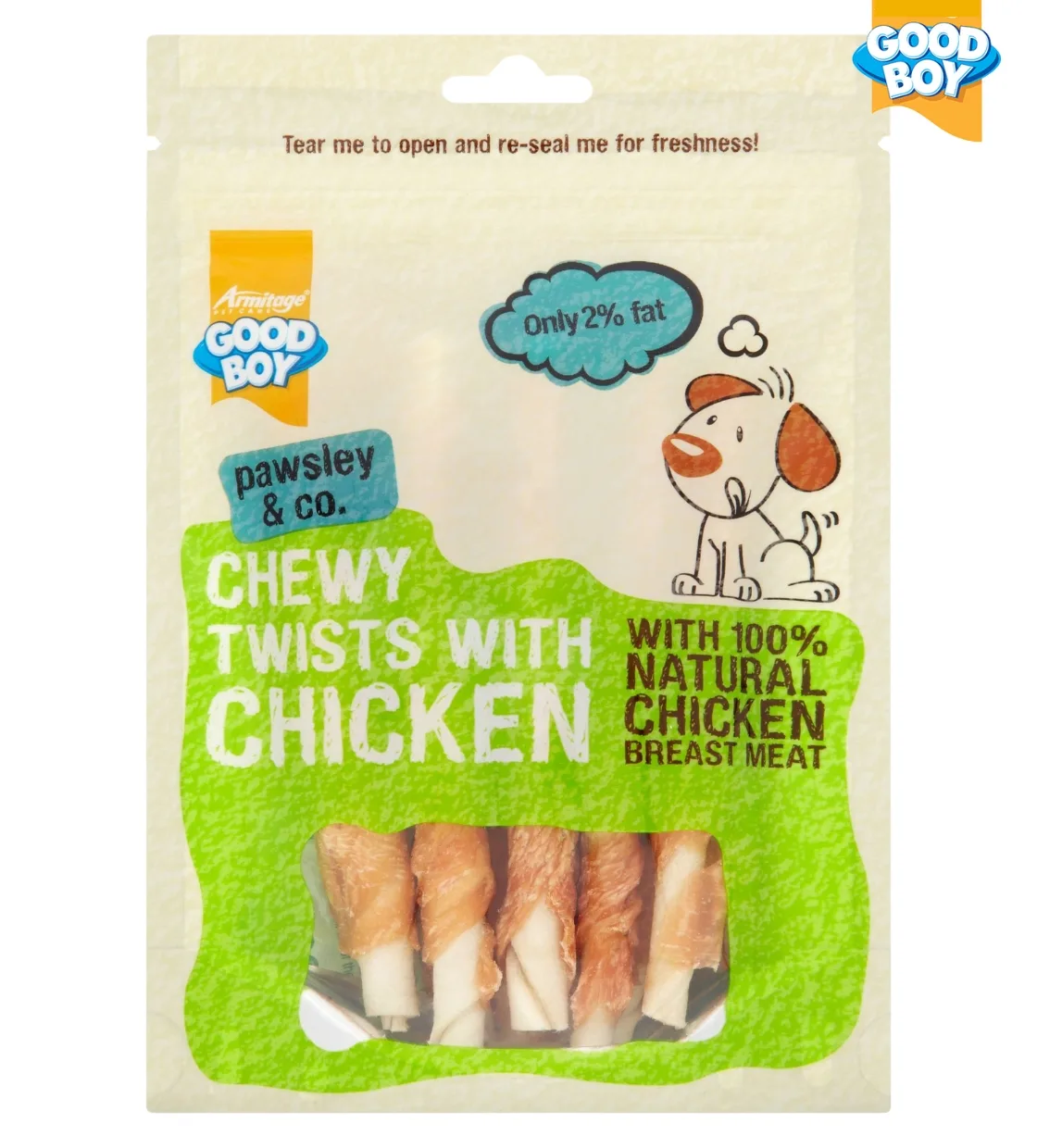 Good Boy Chicken Twists Chewy Dog Treats 90 gm