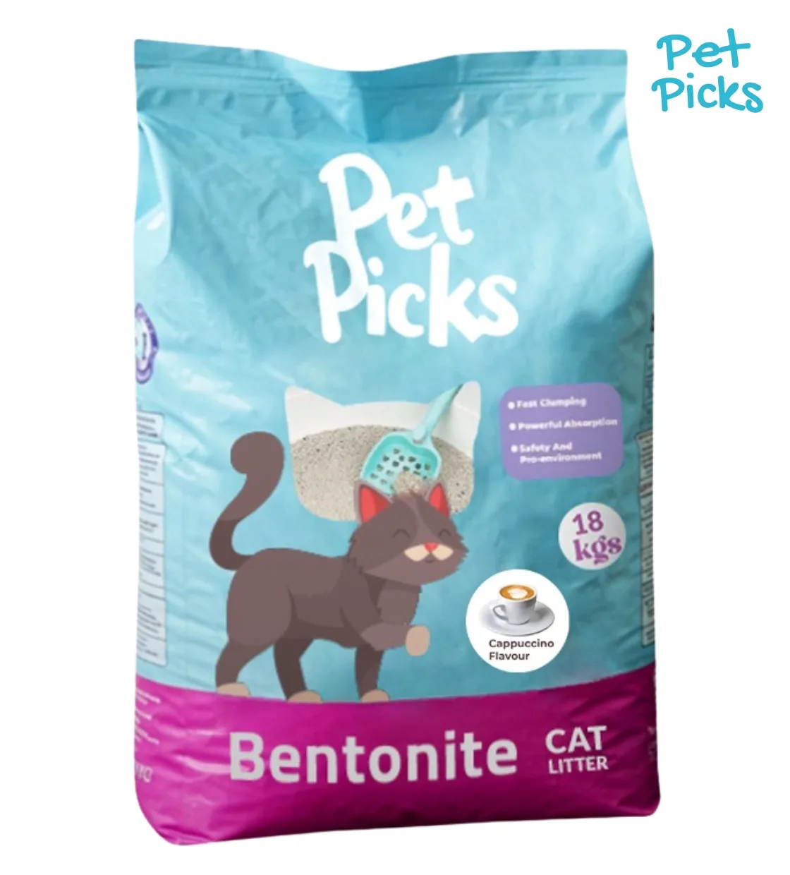 Pet Picks Coffee Clumping Cat Litter 18 kg
